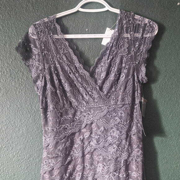 Gray Lace Dress - Picture 2 of 5